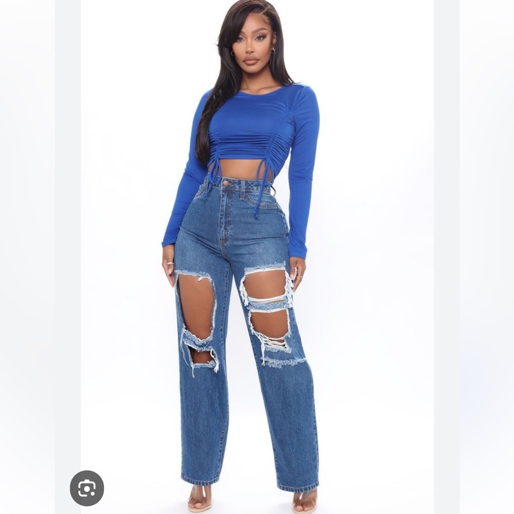 Final Price*Fashion Nova In The Ruche Of Things Crop Top Marsala Color. Size Med